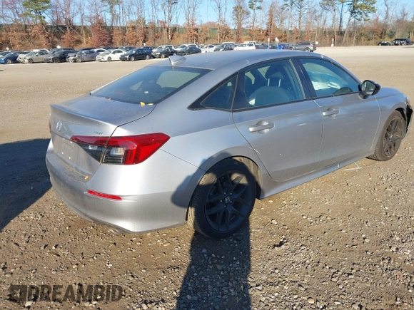 2022 Honda Civic Sedan Sport with VIN 2HGFE2F53NH602230, listed as a IAAI auction lot 40897569 with 25,801 mi miles. Bid and sale history available at carsss.com. Image 4.