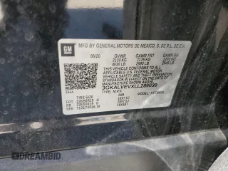 2020 GMC Terrain SLT with VIN 3GKALVEVXLL289039, listed as a Copart auction lot 50085445 with 85,910 mi miles and Salvage Title. Bid and sale history available at carsss.com. Image 13.