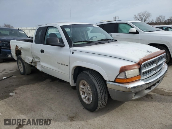 2001 Dodge Dakota Sport with VIN 1B7GL22N31S250879, listed as a Copart auction lot 47322845 with 207,334 mi miles and Salvage Title. Bid and sale history available at carsss.com. Image 4.