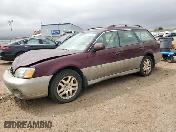 2000 Subaru Legacy Outback Limited with VIN 4S3BH6865Y7621900, listed as a Copart auction lot 53691725 with 285,950 mi miles and Salvage title. Bid and sale history available at DreamBid. Image 1.