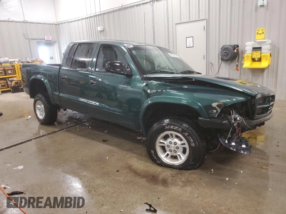 2000 Dodge Dakota Sport with VIN 1B7GG2AN1YS769770, listed as a Copart auction lot 86700484 with 0 mi miles and Clean Title. Bid and sale history available at carsss.com. Image 4.