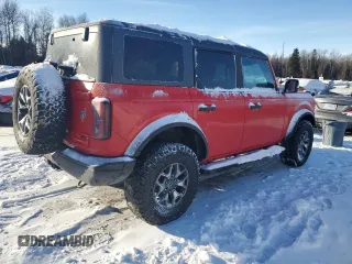 2021 Ford Bronco with VIN 1FMEE5DH3MLA64814, listed as a Copart auction lot 42487925 with 32,725 mi miles and Salvage title. Bid and sale history available at DreamBid. Image 3.