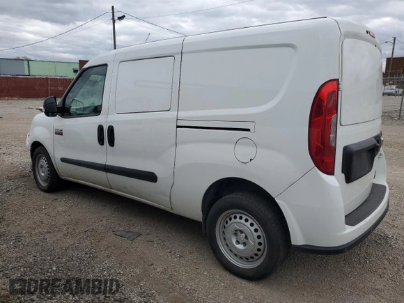 2022 Ram ProMaster City Cargo Tradesman with VIN ZFBHRFAB8N6X44254, listed as a Copart auction lot 76061744 with 91,927 mi miles and Salvage Title. Bid and sale history available at DreamBid. Image 2.