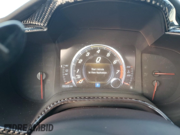 2017 Chevrolet Corvette Z06 1LZ with VIN 1G1YP2D66H5600182, listed as a Copart auction lot 86970554 with 38,326 mi miles and Salvage Title. Bid and sale history available at carsss.com. Image 9.