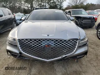 2021 Genesis G80 Prestige with VIN KMTGC4SD0MU045484, listed as a Copart auction lot 82668513 with 47,742 mi miles and . Bid and sale history available at carsss.com. Image 5.