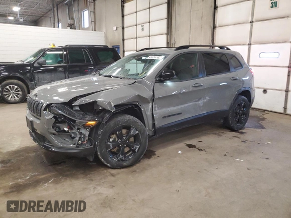2023 Jeep Cherokee Altitude Lux with VIN 1C4PJMMB4PD104704, listed as a Copart auction lot 45655585 with 39,414 mi miles and Salvage Title. Bid and sale history available at carsss.com. Image 1.