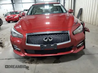 2015 Infiniti Q50 with VIN JN1BV7AR3FM390001, listed as a Copart auction lot 51752225 with 184,105 mi miles and Salvage Title. Bid and sale history available at carsss.com. Image 5.