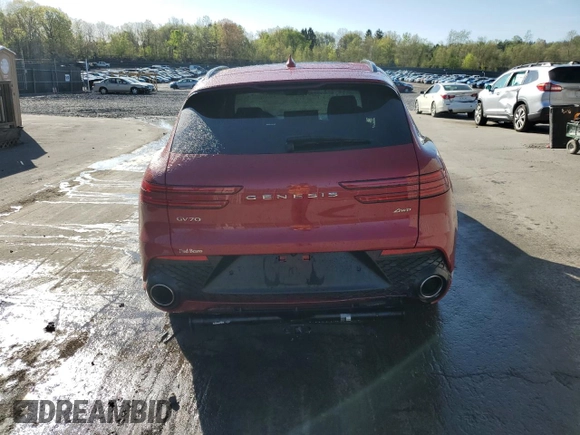 2023 Genesis GV70 2.5T with VIN KMUMADTB8PU116064, listed as a Copart auction lot 54389095 with 22,893 mi miles and Salvage Title. Bid and sale history available at DreamBid. Image 6.