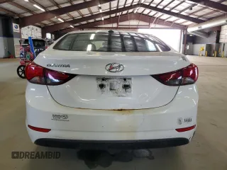 2016 Hyundai Elantra SE with VIN 5NPDH4AE3GH749612, listed as a Copart auction lot 55108195 with 127,105 mi miles and Salvage Title. Bid and sale history available at DreamBid. Image 6.