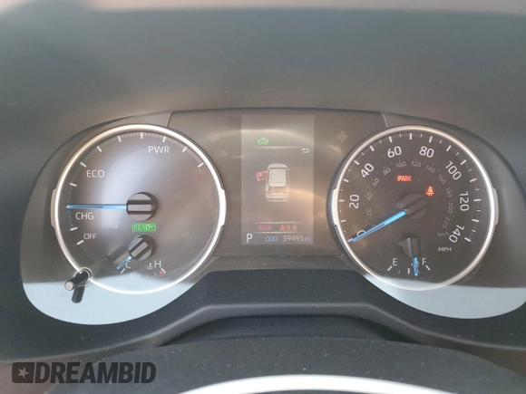 2022 Toyota RAV4 Hybrid SE with VIN 2T3T6RFV8NW034399, listed as a Copart auction lot 60249015 with 39,495 mi miles and Salvage title. Bid and sale history available at DreamBid. Image 9.