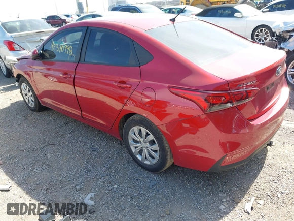 2022 Hyundai Accent SE with VIN 3KPC24A62NE160929, listed as a IAAI auction lot 42310998 with 76,000 mi miles and . Bid and sale history available at DreamBid. Image 3.