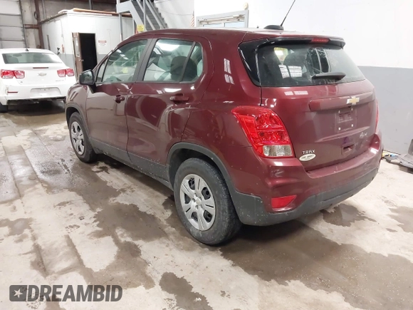 2017 Chevrolet Trax LS with VIN 3GNCJKSB9HL174725, listed as a IAAI auction lot 41589963 with 85,304 mi miles. Bid and sale history available at carsss.com. Image 3.