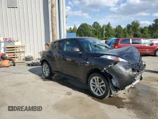 2013 Nissan Juke SV with VIN JN8AF5MV4DT208090, listed as a Copart auction lot 75998254 with 136,133 mi miles and Salvage Title. Bid and sale history available at carsss.com. Image 4.