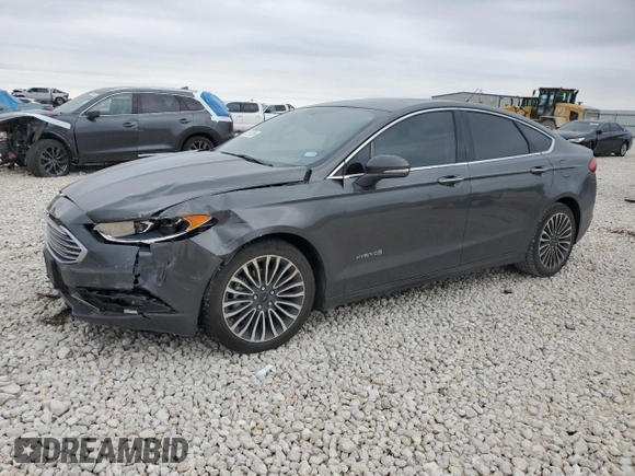 2018 Ford Fusion Hybrid Titanium with VIN 3FA6P0RU8JR176488, listed as a Copart auction lot 47187335 with 102,615 mi miles and Salvage Title. Bid and sale history available at carsss.com. Image 1.