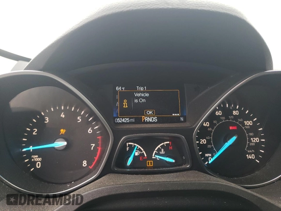 2019 Ford Escape Titanium with VIN 1FMCU9J97KUC01825, listed as a Copart auction lot 59720395 with 52,425 mi miles and Clean title. Bid and sale history available at DreamBid. Image 9.