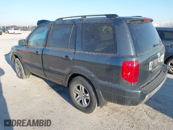 2005 Honda Pilot EX-L with VIN 5FNYF18505B036545, listed as a IAAI auction lot 41633967 with 184,038 mi miles. Bid and sale history available at carsss.com. Image 3.