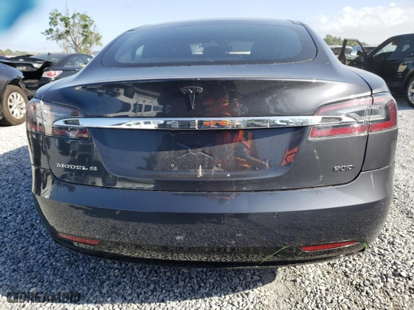 2016 Tesla Model S 90D with VIN 5YJSA1E22GF159054, listed as a Copart auction lot 52079565 with 89,380 mi miles and Salvage Title. Bid and sale history available at carsss.com. Image 6.