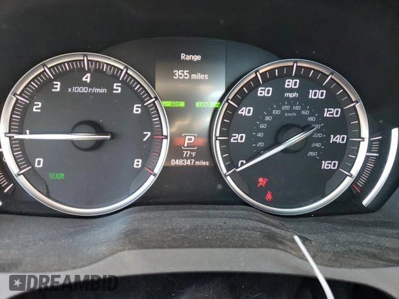 2020 Acura MDX Sport Hybrid w/Technology Pkg with VIN 5J8YD7H59LL001135, listed as a Copart auction lot 70779083 with 48,347 mi miles and Salvage Title. Bid and sale history available at carsss.com. Image 9.