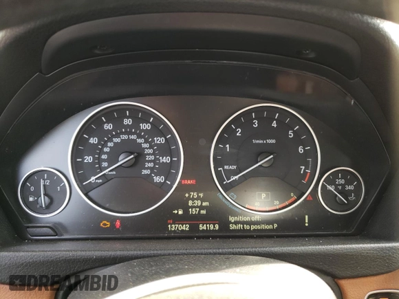 2015 BMW 4 Series 428i with VIN WBA4A5C50FD410198, listed as a Copart auction lot 55448345 with 137,042 mi miles and Clean title. Bid and sale history available at DreamBid. Image 9.