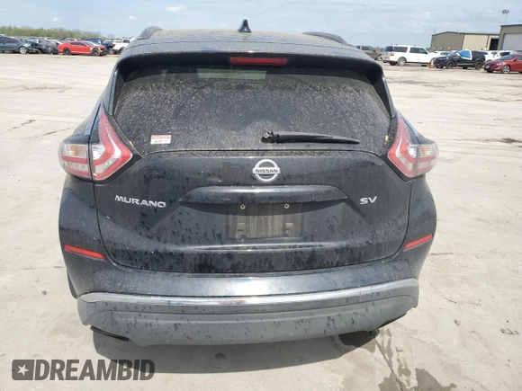 2016 Nissan Murano SV with VIN 5N1AZ2MG5GN150577, listed as a Copart auction lot 49820065 with 129,326 mi miles and Salvage Title. Bid and sale history available at carsss.com. Image 6.