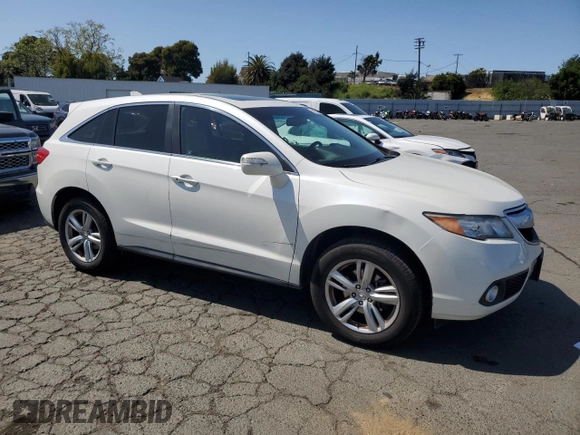 2013 Acura RDX Tech Pkg with VIN 5J8TB3H52DL002380, listed as a Copart auction lot 52009355 with 126,342 mi miles and Salvage Title. Bid and sale history available at carsss.com. Image 4.