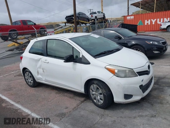 2013 Toyota Yaris L with VIN JTDJTUD31DD554542, listed as a IAAI auction lot 41795456 with 1 mi miles. Bid and sale history available at carsss.com. Image 1.