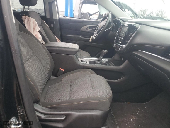 2018 Chevrolet Traverse LS with VIN 1GNERFKW9JJ159585, listed as a Copart auction lot 83582544 with 80,525 mi miles and Salvage Title. Bid and sale history available at carsss.com. Image 7.