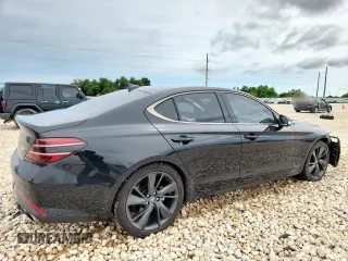 2023 Genesis G70 2.0T with VIN KMTG34TA8PU120473, listed as a Copart auction lot 60895045 with 38,393 mi miles and Salvage title. Bid and sale history available at DreamBid. Image 3.