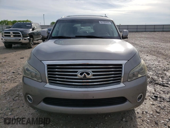 2012 Infiniti QX56 7-passenger with VIN JN8AZ2NE3C9017910, listed as a Copart auction lot 54199494 with 242,851 mi miles and Salvage Title. Bid and sale history available at carsss.com. Image 5.