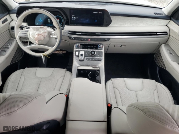 2025 Hyundai Palisade Calligraphy with VIN KM8R74GE0SU862220, listed as a Copart auction lot 48311175 with 2,435 mi miles and Salvage Title. Bid and sale history available at carsss.com. Image 8.