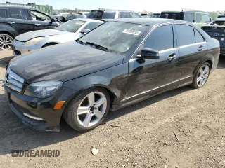 2011 Mercedes-Benz C 300 Sport with VIN WDDGF8BB0BR164363, listed as a Copart auction lot 55988955 with 128,732 mi miles and Salvage title. Bid and sale history available at DreamBid. Image 1.