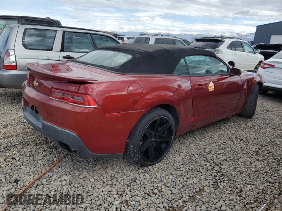 2014 Chevrolet Camaro LT with VIN 2G1FB3D37E9210448, listed as a Copart auction lot 44634834 with Not provided miles and Salvage title. Bid and sale history available at DreamBid. Image 3.