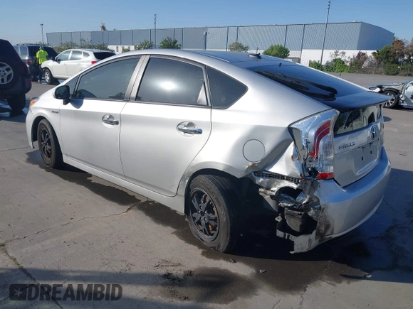 2013 Toyota Prius One with VIN JTDKN3DU6D5687163, listed as a IAAI auction lot 42034445 with 354,736 mi miles. Bid and sale history available at carsss.com. Image 3.