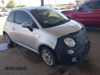 2012 FIAT 500 Pop z VIN 3C3CFFAR4CT288760, wystawiony jako IAAI lot #42487469 z przebiegiem 136 962 mil mil oraz . Historia ofert i sprzedaży dostępna na DreamBid. Obrazek 1.