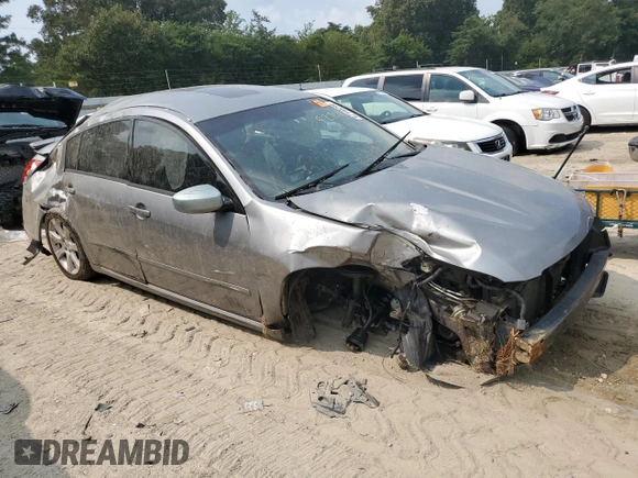 2008 Nissan Maxima 3.5 SE with VIN 1N4BA41E28C837324, listed as a Copart auction lot 67140294 with 0 mi miles and Salvage Title. Bid and sale history available at carsss.com. Image 4.