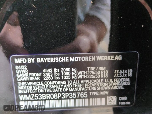 2023 MINI Countryman Cooper S z VIN WMZ53BR08P3P35765, wystawiony jako Copart lot #75960364 z przebiegiem 35 293 mil mil oraz Nie do naprawy • Non repairable. Historia ofert i sprzedaży dostępna na DreamBid. Obrazek 14.