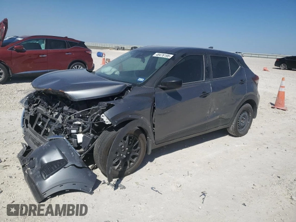 2024 Nissan Kicks S with VIN 3N1CP5BVXRL552798, listed as a Copart auction lot 48476195 with Not Provided miles and Salvage Title. Bid and sale history available at DreamBid. Image 1.