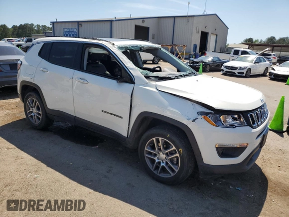 2020 Jeep Compass Latitude with VIN 3C4NJDBB0LT228984, listed as a Copart auction lot 53092445 with 24,624 mi miles and Salvage title. Bid and sale history available at DreamBid. Image 4.