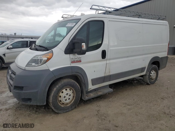 2014 Ram ProMaster Cargo Van with VIN 3C6TRVAGXEE100785, listed as a Copart auction lot 47017385 with 162,138 mi miles and Clean Title. Bid and sale history available at carsss.com. Image 1.