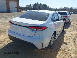 2025 Toyota Corolla LE with VIN 5YFB4MDE9SP238576, listed as a IAAI auction lot 41780180 with 4,366 mi miles. Bid and sale history available at carsss.com. Image 4.