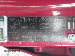 2016 Kia Forte LX z VIN KNAFK4A61G5526226, wystawiony jako IAAI lot #42345828 z przebiegiem 179 076 mil mil oraz . Historia ofert i sprzedaży dostępna na DreamBid. Obrazek 9.