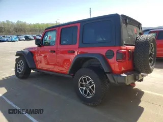 2024 Jeep Wrangler Rubicon z VIN 1C4PJXFG8RW264800, wystawiony jako Copart lot #51632235 z przebiegiem 36 246 mil mil oraz Szkoda całkowita • Salvage title. Historia ofert i sprzedaży dostępna na DreamBid. Obrazek 2.