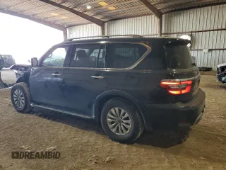 2021 Nissan Armada SV with VIN JN8AY2AC3M9146948, listed as a Copart auction lot 82648434 with 121,254 mi miles and Salvage Title. Bid and sale history available at carsss.com. Image 2.