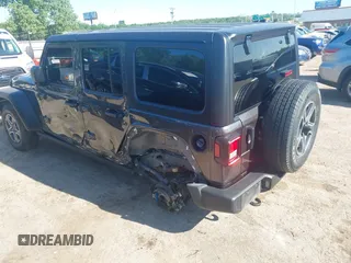 2021 Jeep Wrangler Unlimited Sport S with VIN 1C4HJXDG3MW801301, listed as a IAAI auction lot 42319387 with Not provided miles and . Bid and sale history available at DreamBid. Image 3.