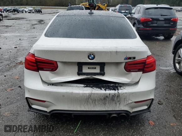 2017 BMW M3 with VIN WBS8M9C59H5G83684, listed as a Copart auction lot 78449483 with 0 mi miles. Bid and sale history available at carsss.com. Image 6.