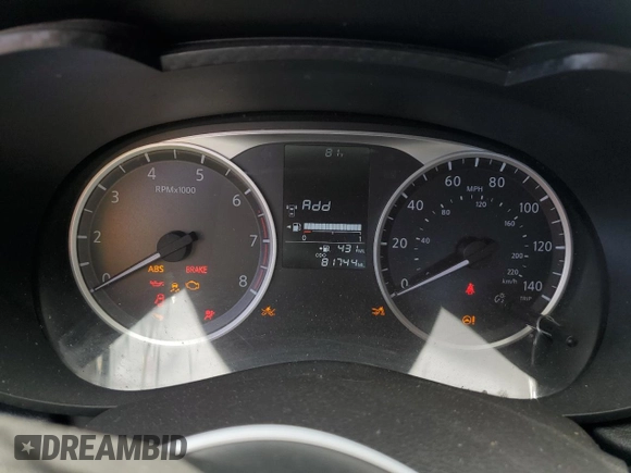 2020 Nissan Versa S with VIN 3N1CN8DVXLL905598, listed as a Copart auction lot 45409355 with 81,744 mi miles and Salvage Title. Bid and sale history available at DreamBid. Image 9.