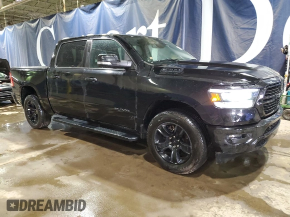 2020 Ram 1500 Big Horn with VIN 1C6SRFFT7LN399927, listed as a Copart auction lot 49255065 with 69,256 mi miles and Clean Title. Bid and sale history available at carsss.com. Image 4.