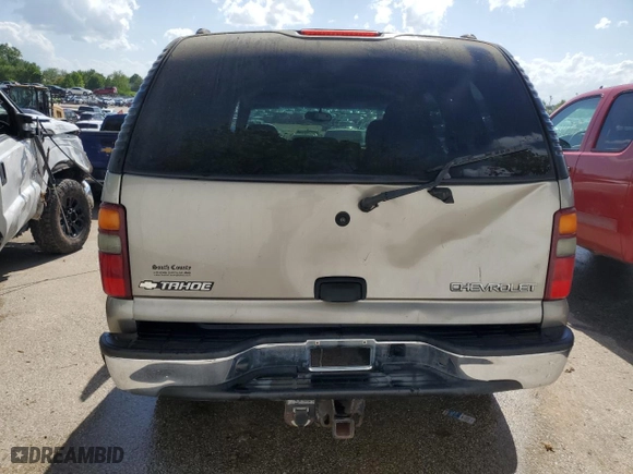 2003 Chevrolet Tahoe LT with VIN 1GNEK13Z33J258485, listed as a Copart auction lot 53986144 with 186,447 mi miles and Salvage Title. Bid and sale history available at carsss.com. Image 6.