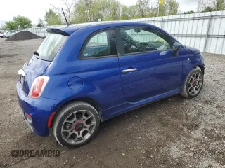 2013 FIAT 500 Sport with VIN 3C3CFFBR7DT511972, listed as a Copart auction lot 56914805 with 182,147 mi miles and Salvage title. Bid and sale history available at DreamBid. Image 3.