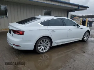 2018 Audi A5 Sportback Premium Plus with VIN WAUBNCF53JA087092, listed as a Copart auction lot 45298784 with 54,391 mi miles. Bid and sale history available at carsss.com. Image 3.
